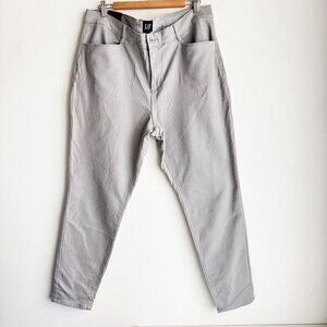 GAP Light Grey Classic Fit Casual Pants 16